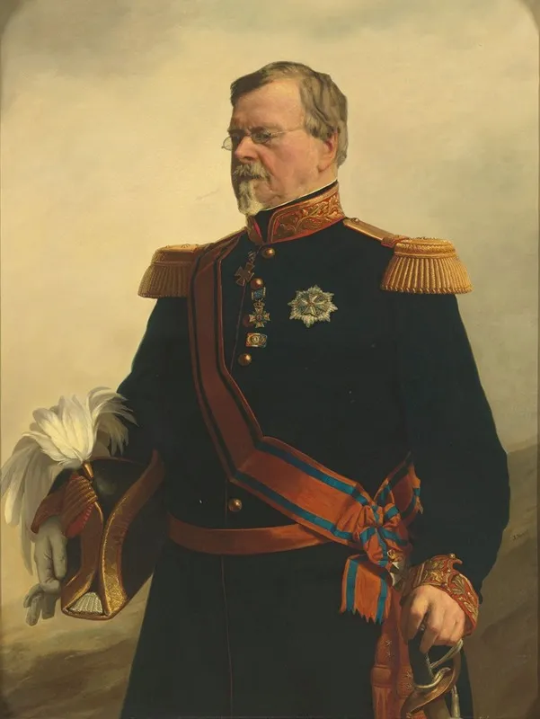 Bernhard 1792 1862 Hertog Van Saksen Weimar Generaal In Nederlandse Dienst Wall Art by Jacob Spoel - High-Resolution Digital Print