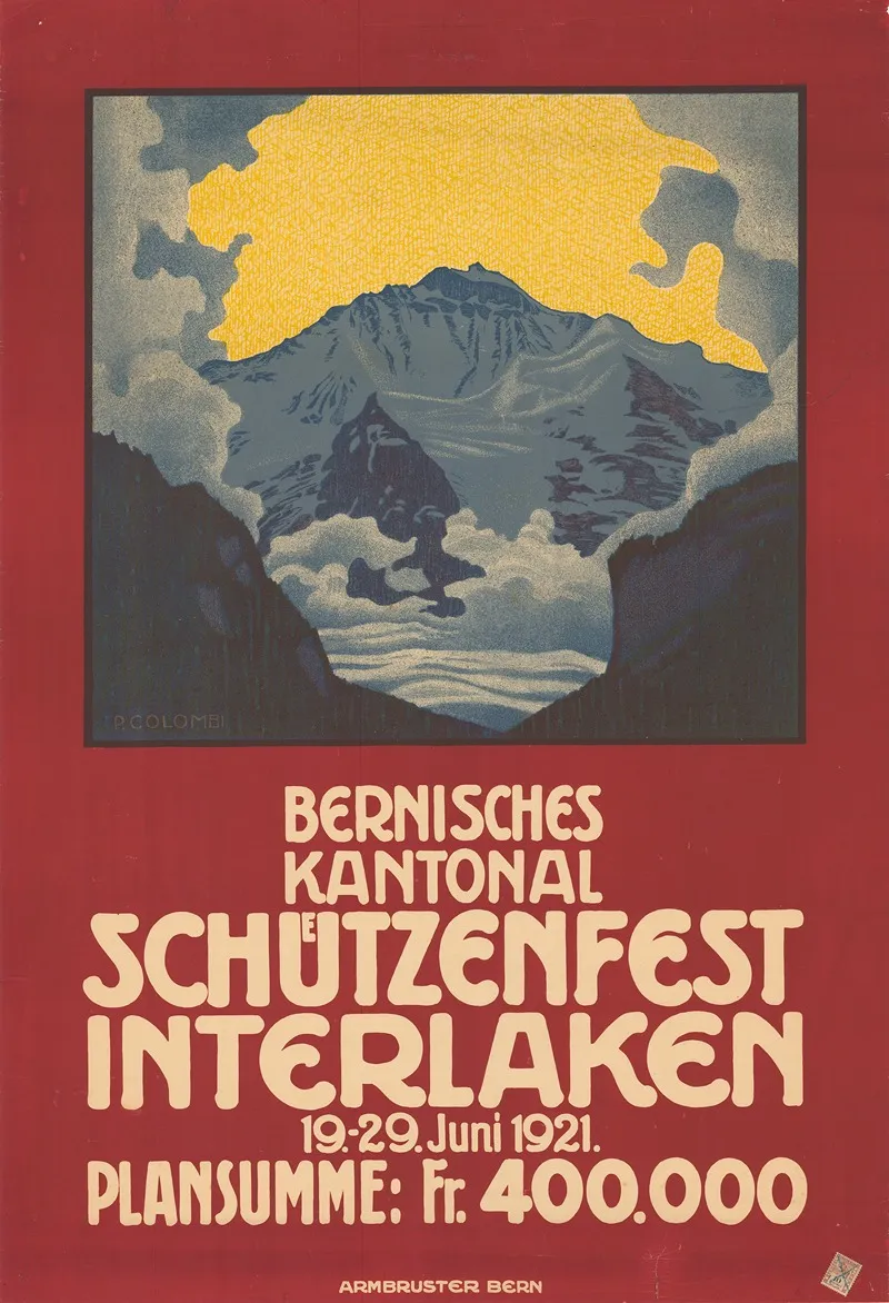 Bernisches Kantonal Schutzenfest Interlaken Wall Art by Plinio Colombi - High-Resolution Digital Print