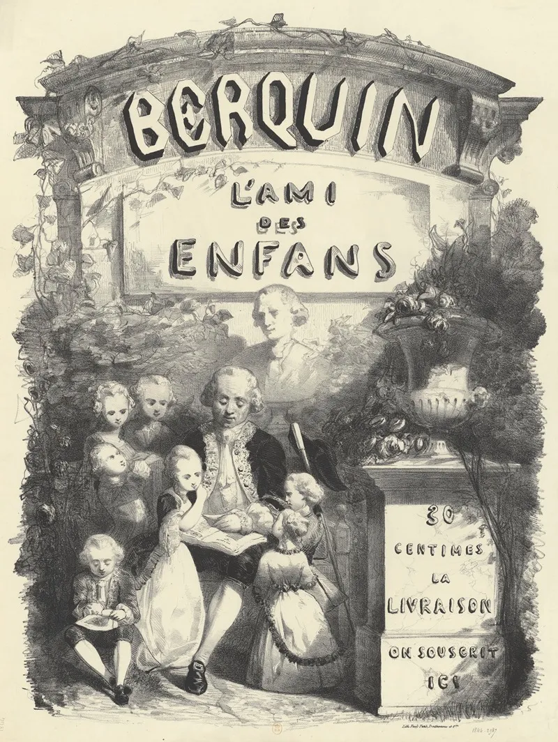 Berquin Lami Des Enfans Wall Art by Lith. Paul Petit - High-Resolution Digital Print