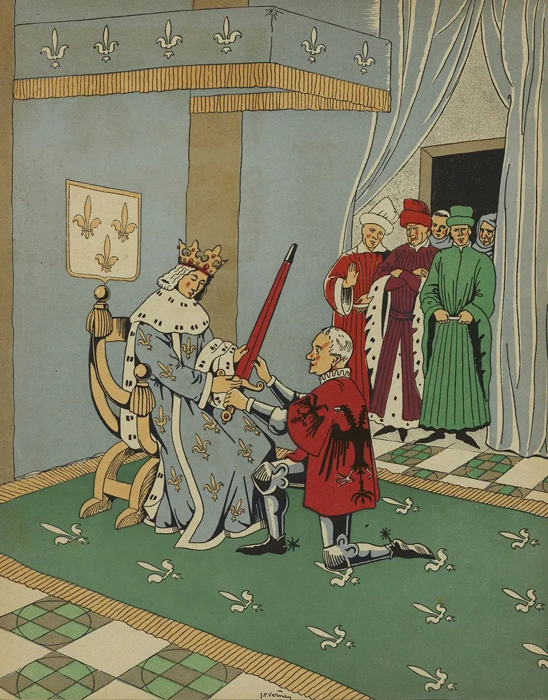 Bertrand Du Guesclin Le Preux Connetable Pl 13 Wall Art by J.P Vernay - High-Resolution Digital Print