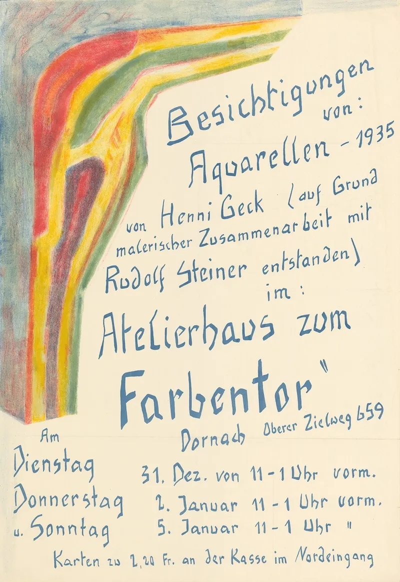 Besichtigungen Von Aquarellen 1935 Wall Art by Henni Geck - High-Resolution Digital Print