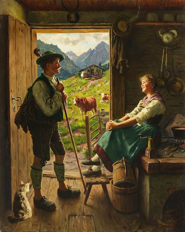 Besuch Auf Der Alm