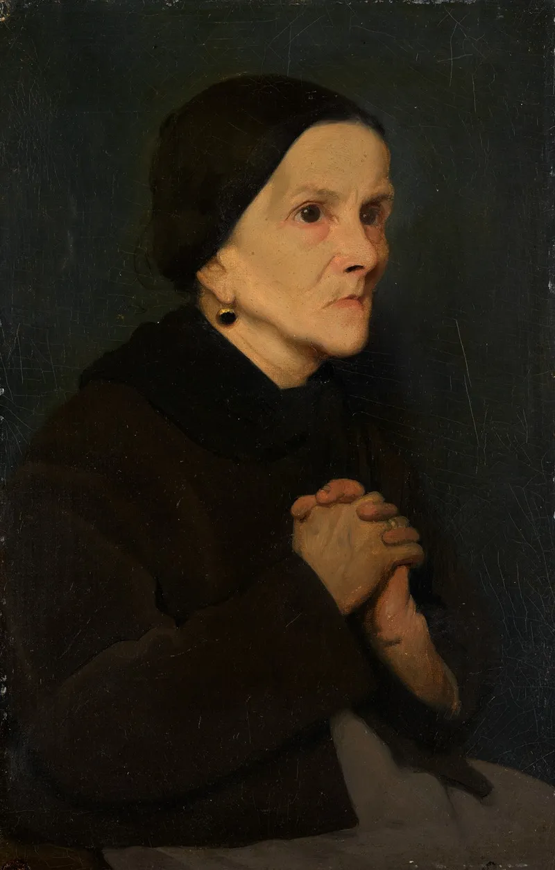 Betende Frau Wall Art by Theodor Poeckh - High-Resolution Digital Print