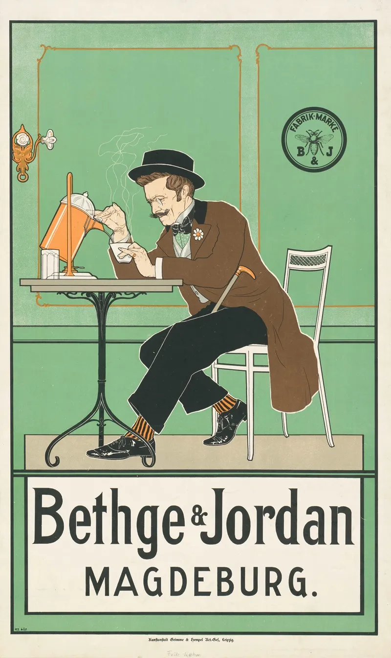 Bethge Jordan Magdeburg Wall Art by Fritz Rehm - High-Resolution Digital Print