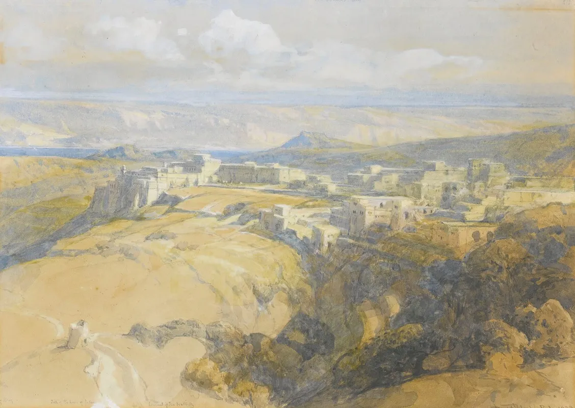 Bethlehem Looking Towards The Dead Sea Wall Art by David Roberts - High-Resolution Digital Print