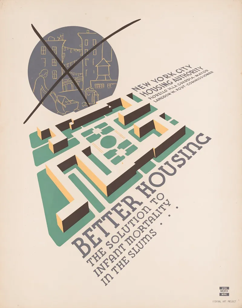 Better Housing The Solution To Infant Mortality In The Slums Wall Art by Anthony Velonis - High-Resolution Digital Print