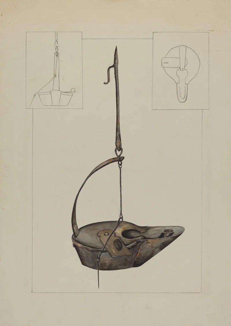 Betty Lamp 8 Wall Art by Gilbert Boese - High-Resolution Digital Print