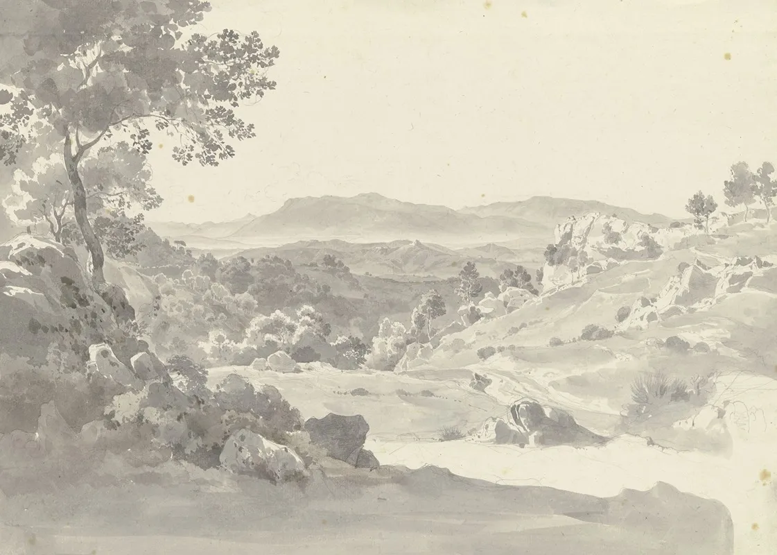 Bewaldete Berglandschaft In Der Toskana