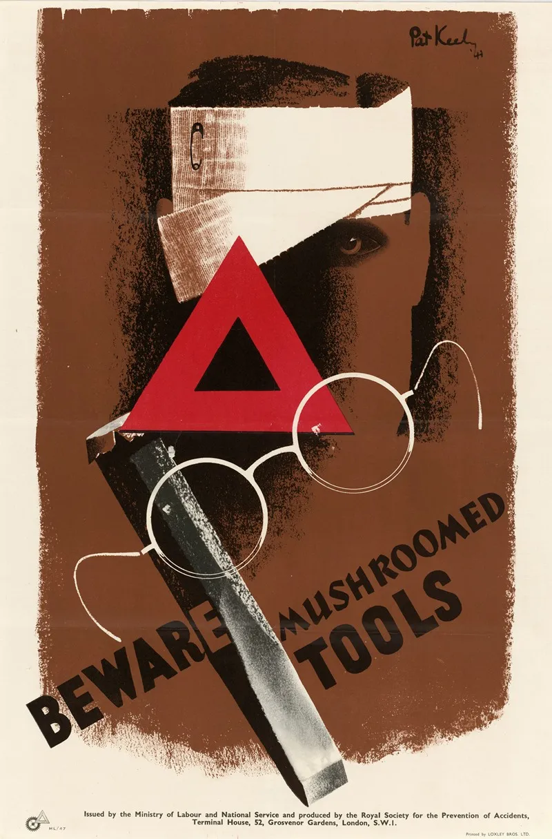 Beware Mushroomed Tools Wall Art by Pat Keely - High-Resolution Digital Print