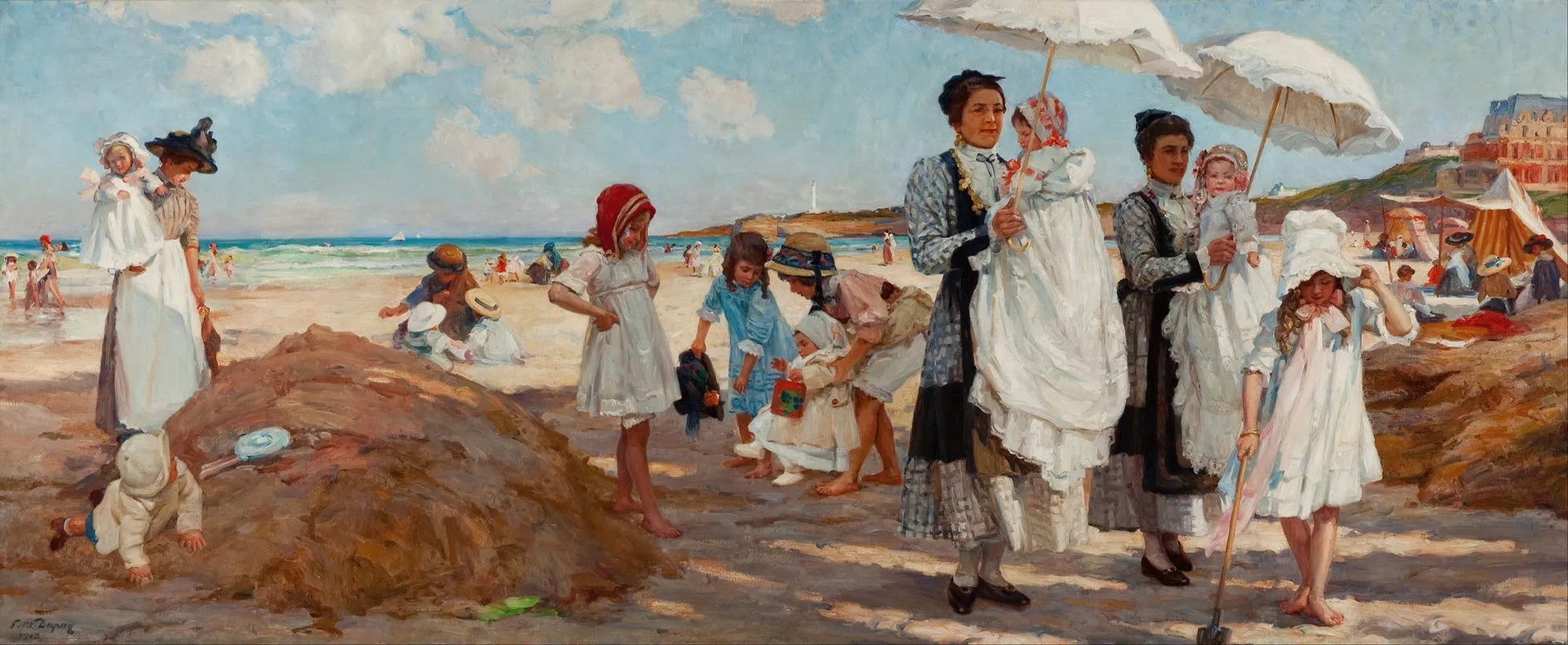 Biarritz Beach Wall Art by Paul Michel Dupuy - High-Resolution Digital Print