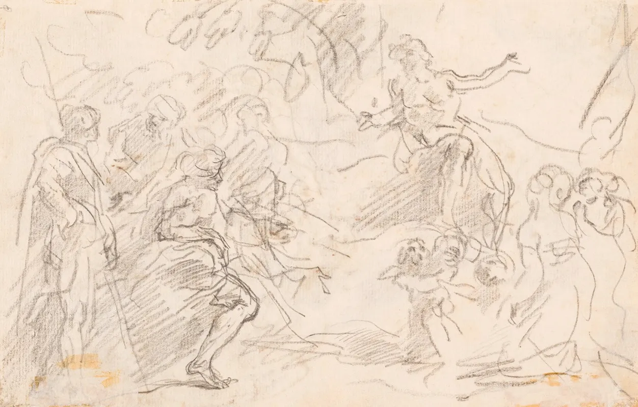 Biblical Scene Verso Wall Art by Sebastiano Ricci - High-Resolution Digital Print