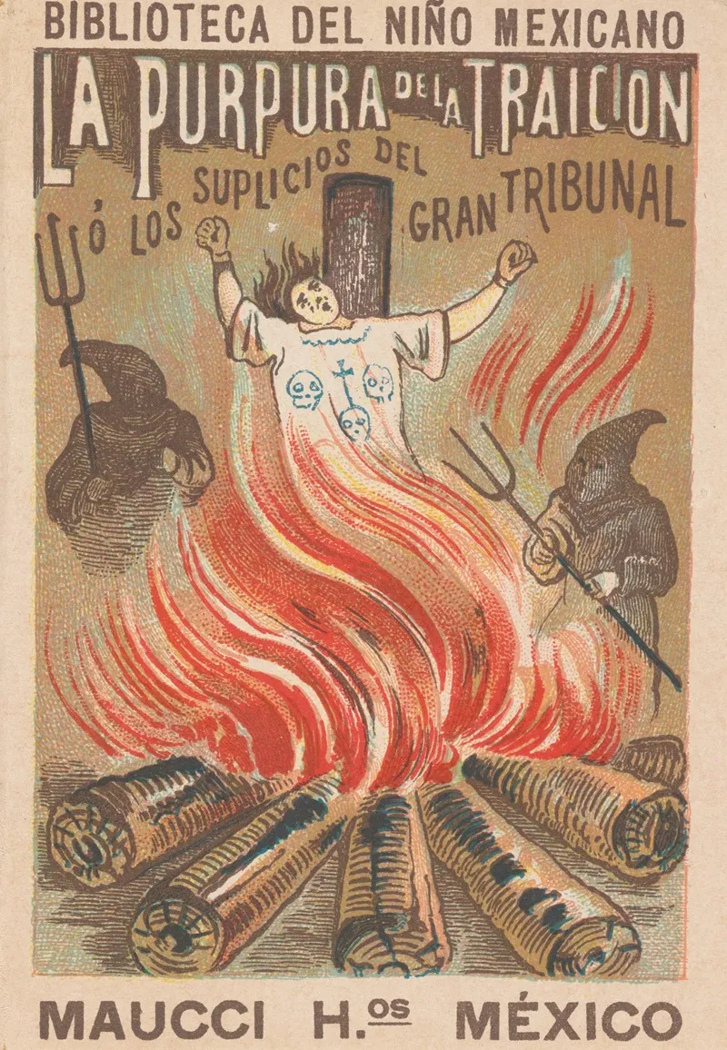 Biblioteca Del Nino Mexicano La Purpura De La Traicion O Los Suplicios Del Gran Tribunal Wall Art by Anonymous - High-Resolution Digital Print
