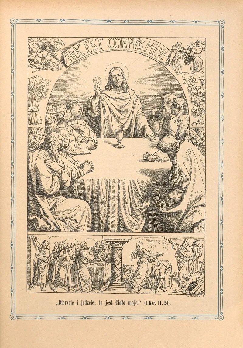 Bierzcie I Jedzcie To Jest Cialo Moje Wall Art by Otto Bitschnau - High-Resolution Digital Print
