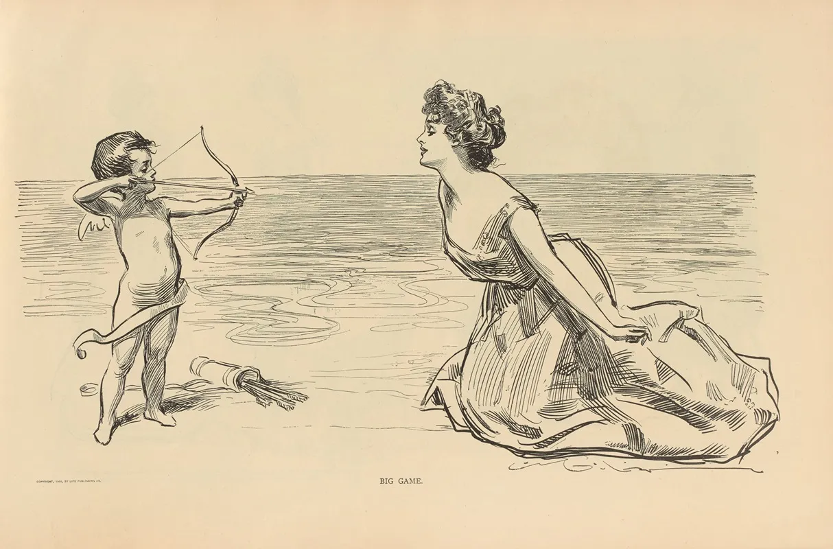 Big Game 2 Wall Art by Charles Dana Gibson - High-Resolution Digital Print