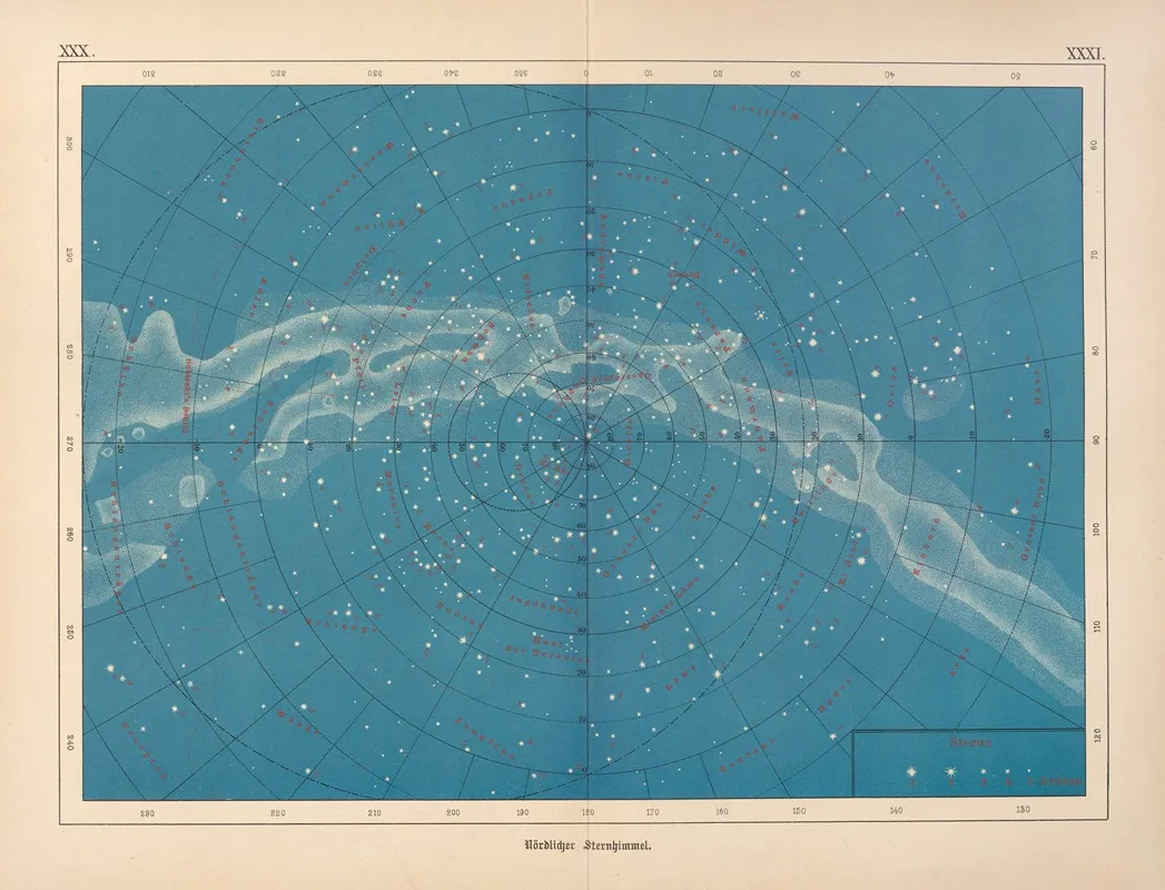 Bilder Atlas Der Sternenwelt Eine Astronomie Fur Jedermann Pl 27 Wall Art by Edmund Weiss - High-Resolution Digital Print