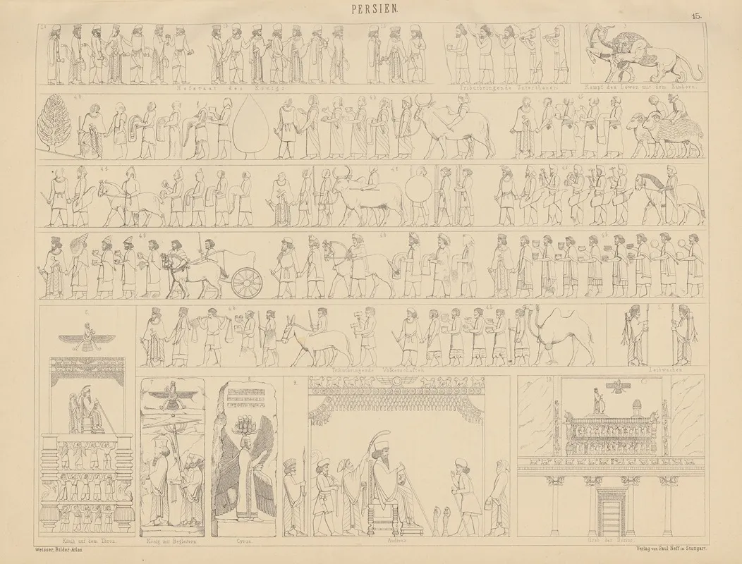Bilder Atlas Zur Weltgeschichte Pl 015 Wall Art by Ludwig Weisser - High-Resolution Digital Print