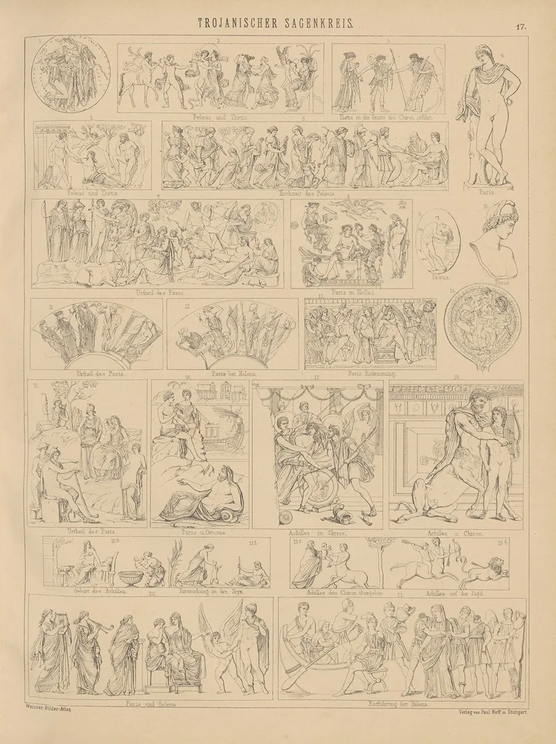 Bilder Atlas Zur Weltgeschichte Pl 017 Wall Art by Ludwig Weisser - High-Resolution Digital Print