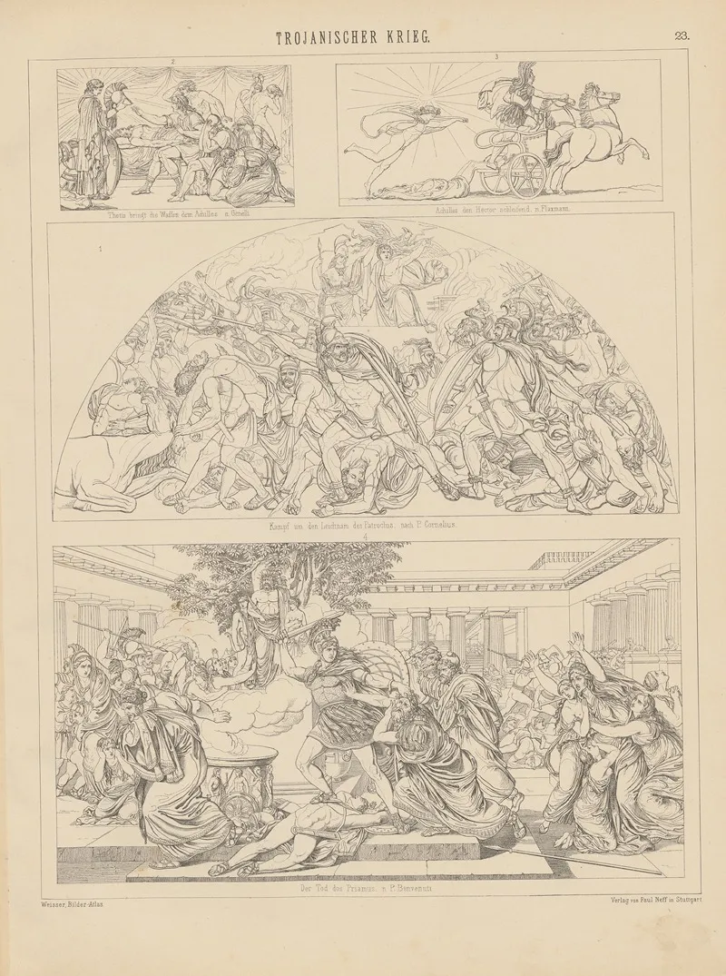 Bilder Atlas Zur Weltgeschichte Pl 023 Wall Art by Ludwig Weisser - High-Resolution Digital Print