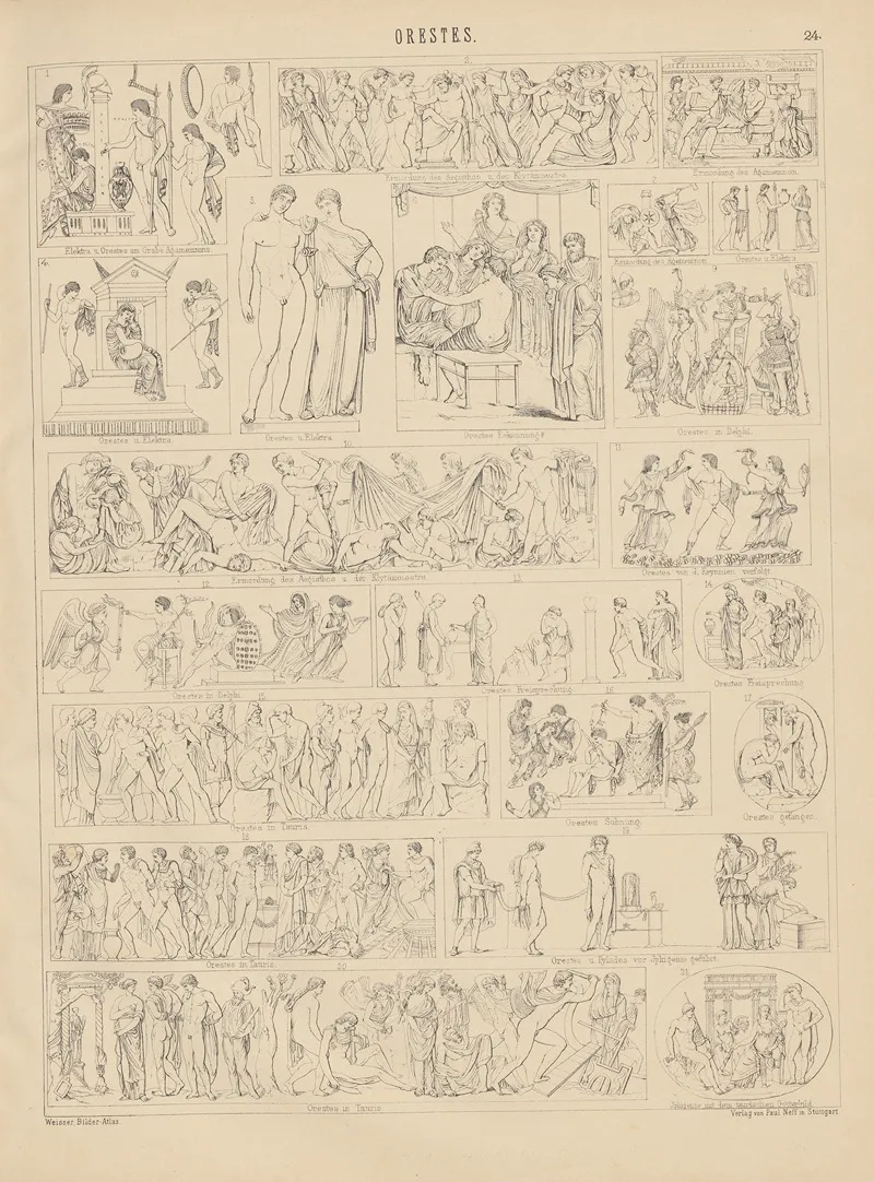 Bilder Atlas Zur Weltgeschichte Pl 024 Wall Art by Ludwig Weisser - High-Resolution Digital Print