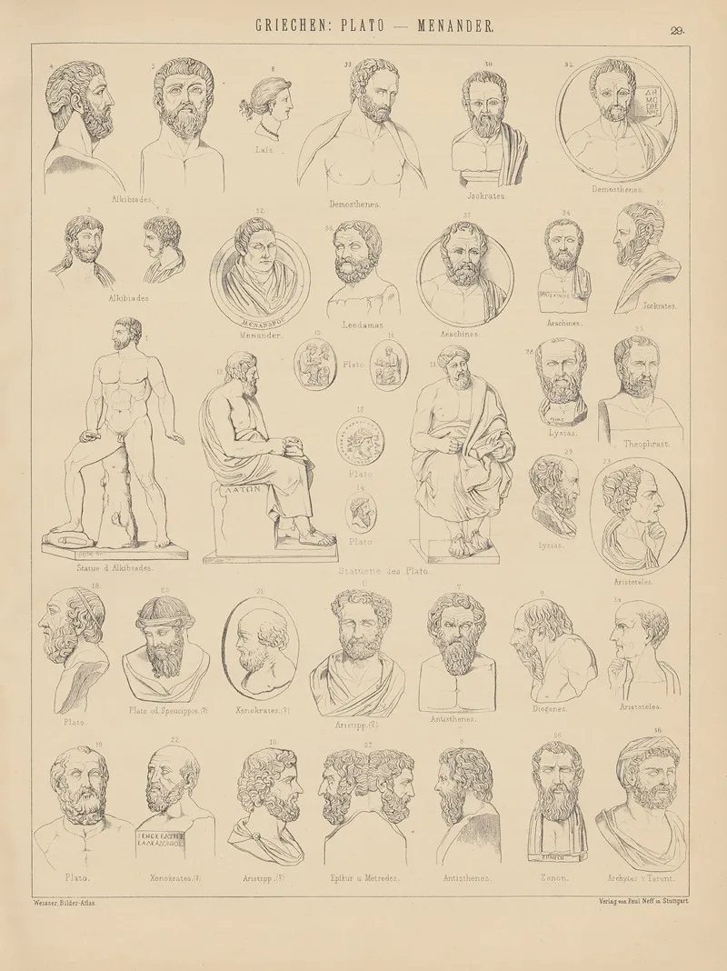 Bilder Atlas Zur Weltgeschichte Pl 029 Wall Art by Ludwig Weisser - High-Resolution Digital Print