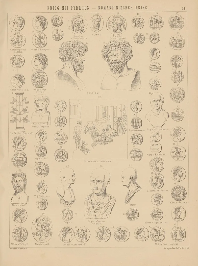 Bilder Atlas Zur Weltgeschichte Pl 038 Wall Art by Ludwig Weisser - High-Resolution Digital Print