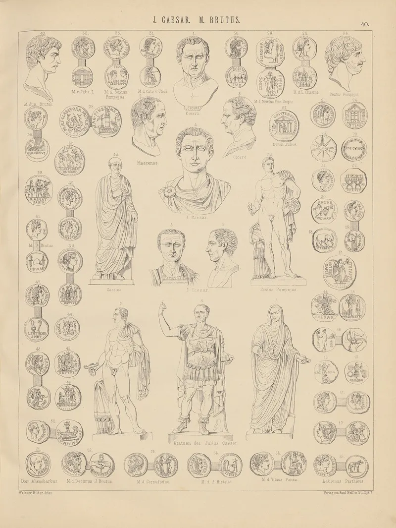 Bilder Atlas Zur Weltgeschichte Pl 040 Wall Art by Ludwig Weisser - High-Resolution Digital Print