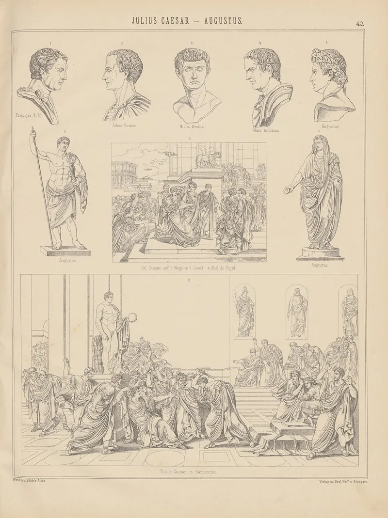 Bilder Atlas Zur Weltgeschichte Pl 042 Wall Art by Ludwig Weisser - High-Resolution Digital Print