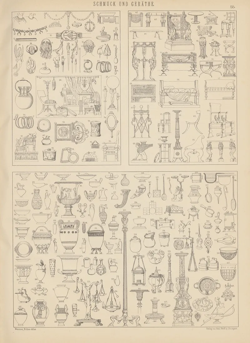 Bilder Atlas Zur Weltgeschichte Pl 055 Wall Art by Ludwig Weisser - High-Resolution Digital Print