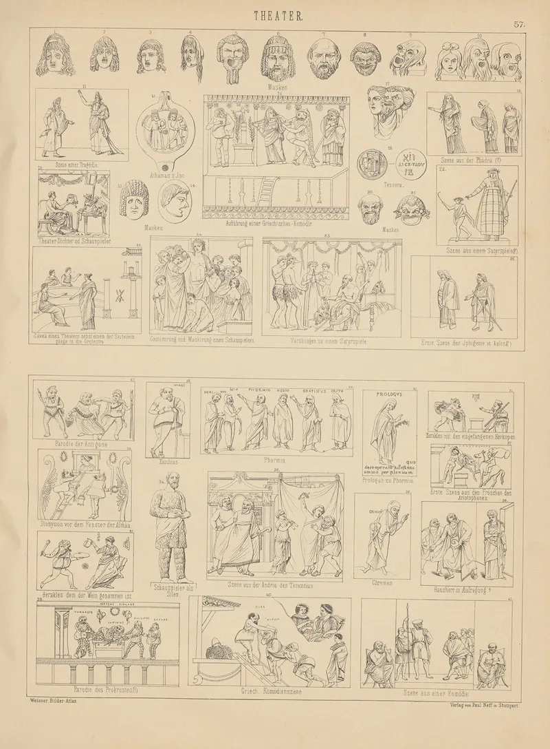 Bilder Atlas Zur Weltgeschichte Pl 057 Wall Art by Ludwig Weisser - High-Resolution Digital Print