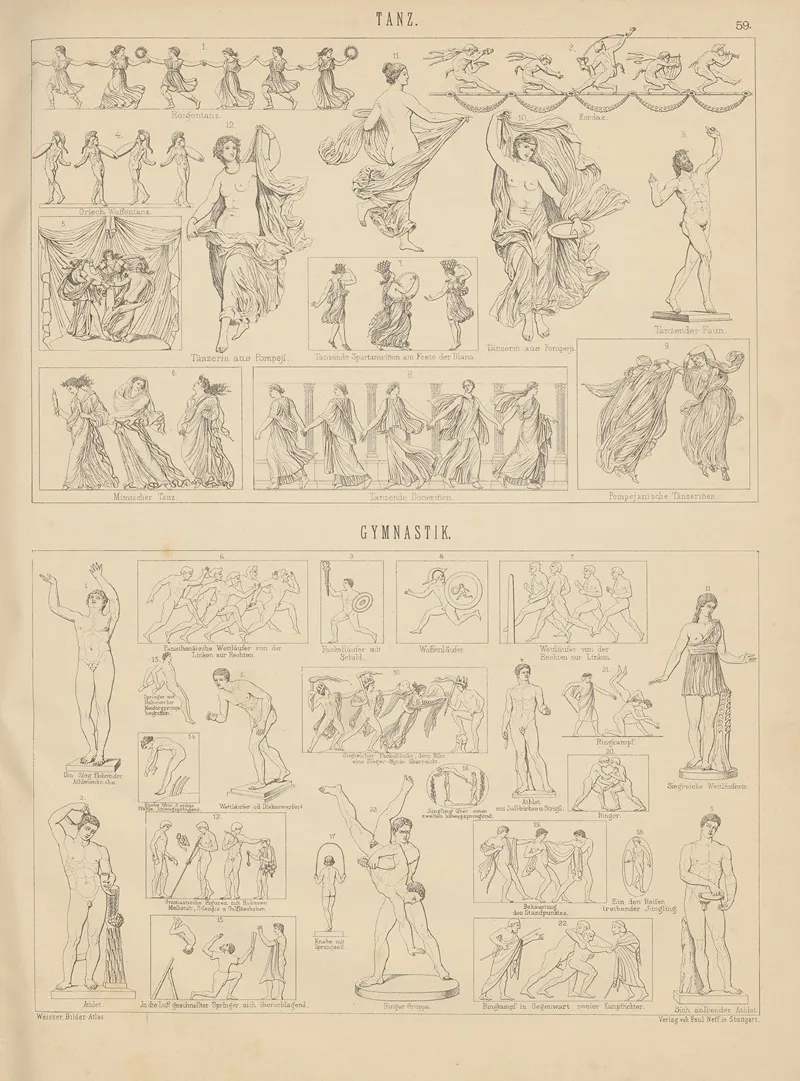 Bilder Atlas Zur Weltgeschichte Pl 059 Wall Art by Ludwig Weisser - High-Resolution Digital Print