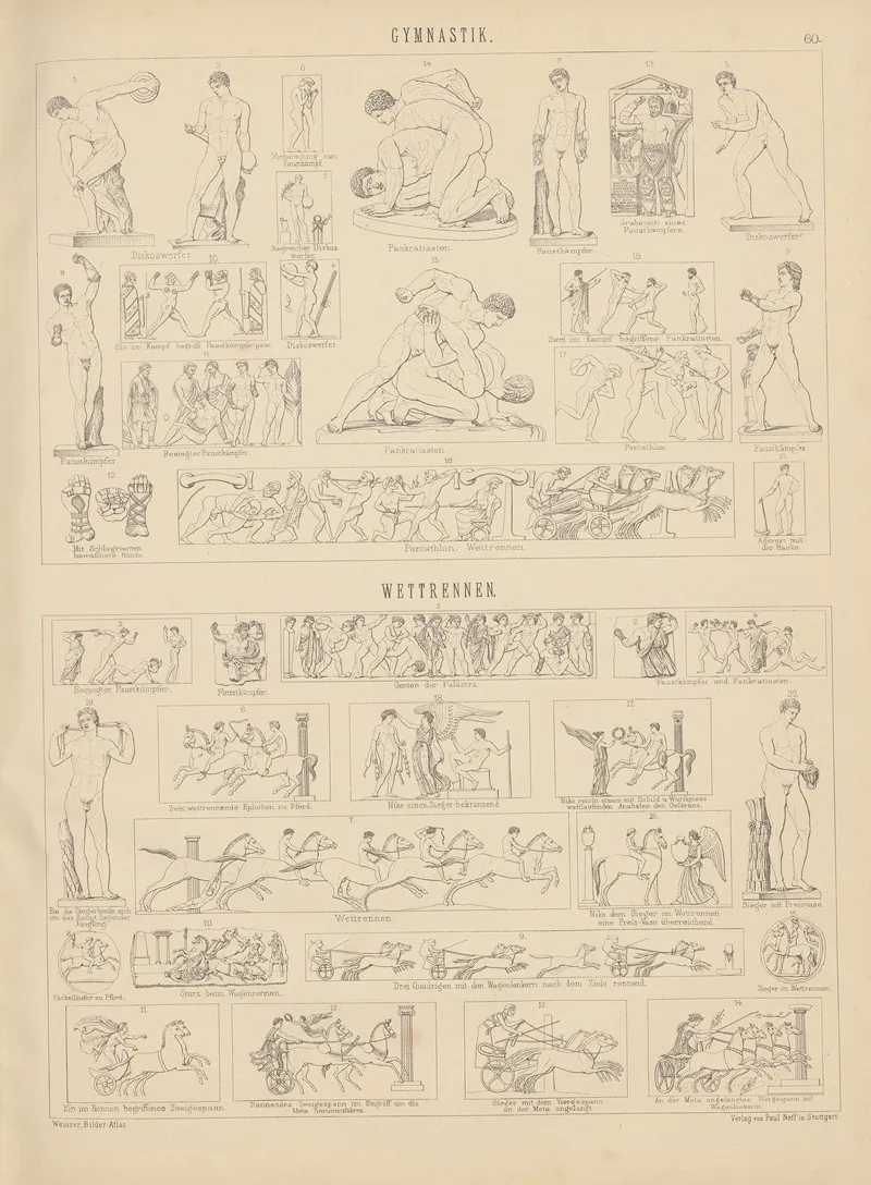 Bilder Atlas Zur Weltgeschichte Pl 060 Wall Art by Ludwig Weisser - High-Resolution Digital Print