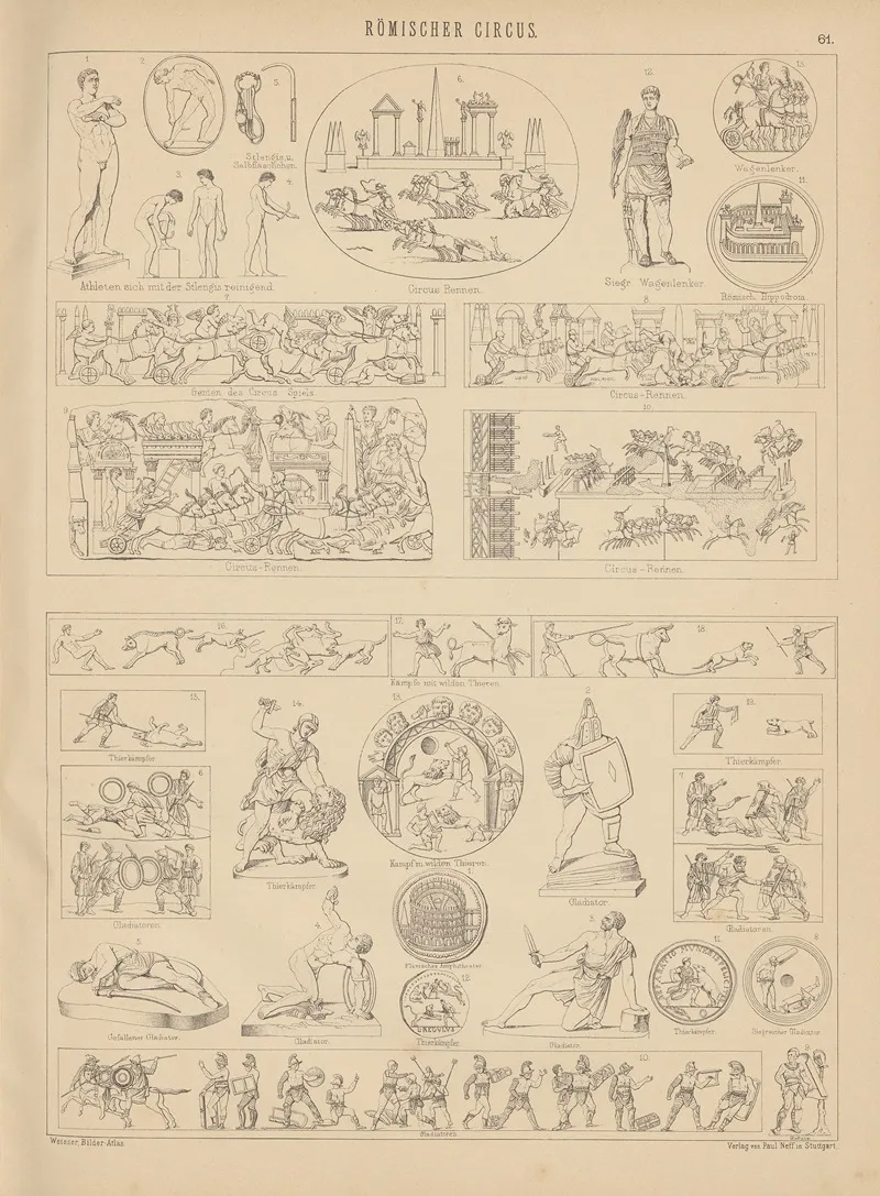 Bilder Atlas Zur Weltgeschichte Pl 061 Wall Art by Ludwig Weisser - High-Resolution Digital Print