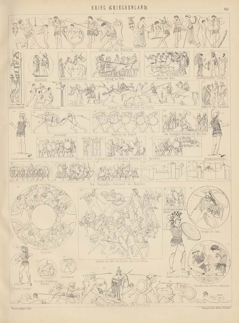 Bilder Atlas Zur Weltgeschichte Pl 062 Wall Art by Ludwig Weisser - High-Resolution Digital Print