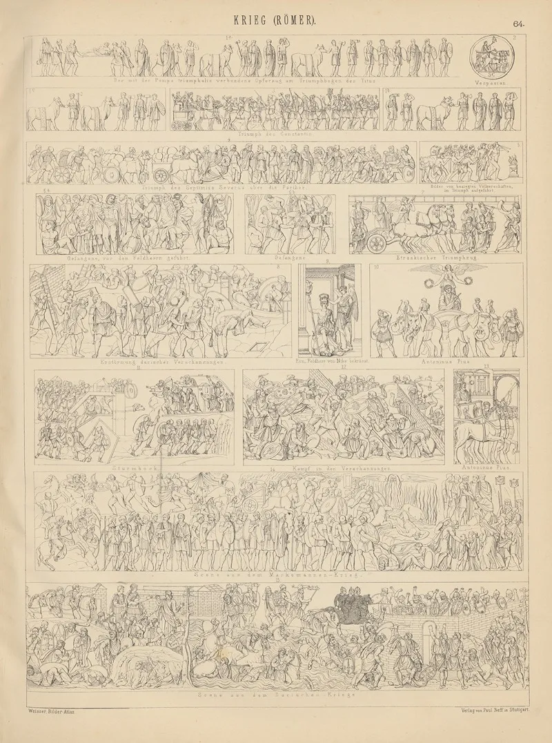 Bilder Atlas Zur Weltgeschichte Pl 064 Wall Art by Ludwig Weisser - High-Resolution Digital Print