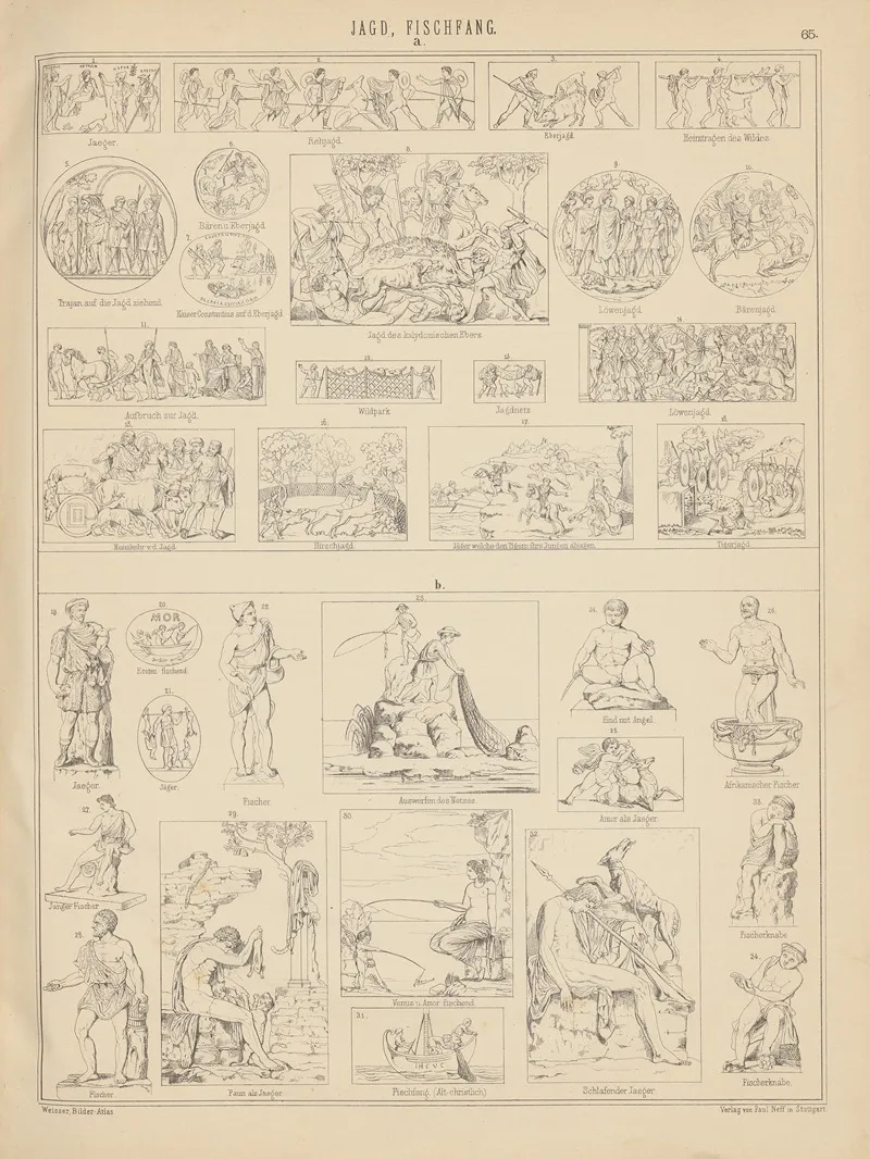 Bilder Atlas Zur Weltgeschichte Pl 065 Wall Art by Ludwig Weisser - High-Resolution Digital Print