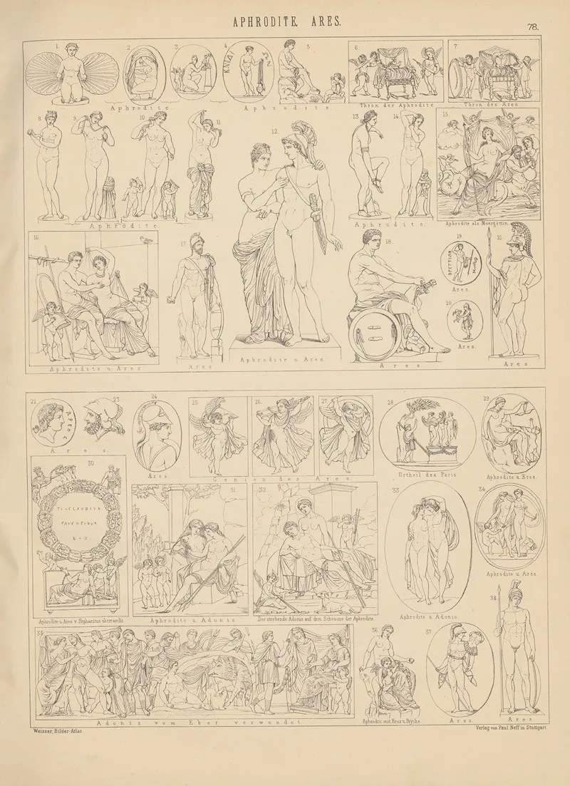 Bilder Atlas Zur Weltgeschichte Pl 077 Wall Art by Ludwig Weisser - High-Resolution Digital Print