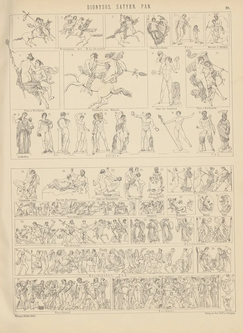 Bilder Atlas Zur Weltgeschichte Pl 080 Wall Art by Ludwig Weisser - High-Resolution Digital Print