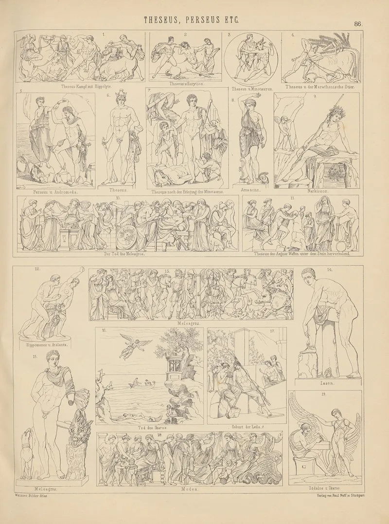 Bilder Atlas Zur Weltgeschichte Pl 085 Wall Art by Ludwig Weisser - High-Resolution Digital Print