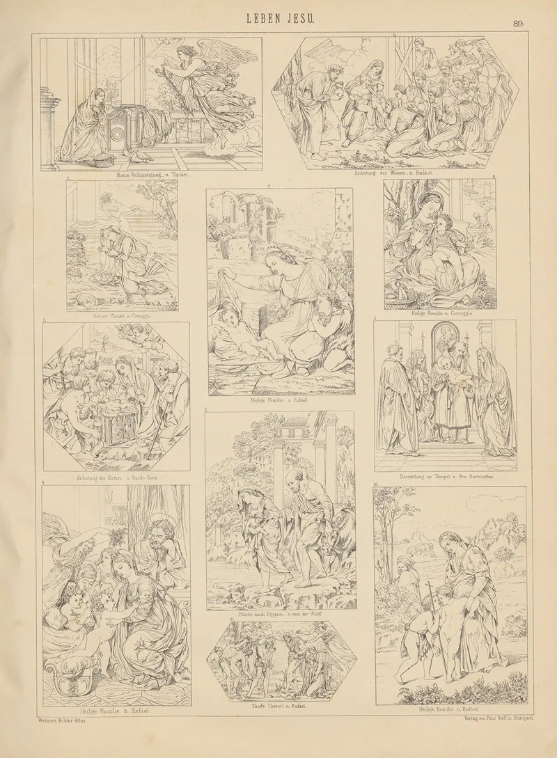 Bilder Atlas Zur Weltgeschichte Pl 088 Wall Art by Ludwig Weisser - High-Resolution Digital Print