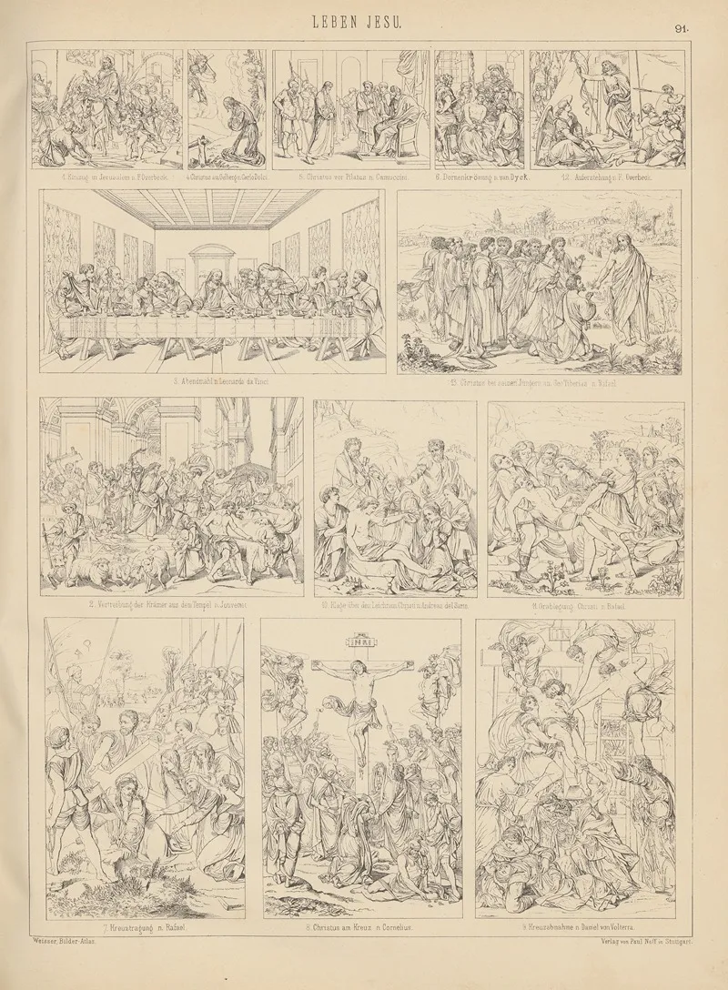 Bilder Atlas Zur Weltgeschichte Pl 090 Wall Art by Ludwig Weisser - High-Resolution Digital Print