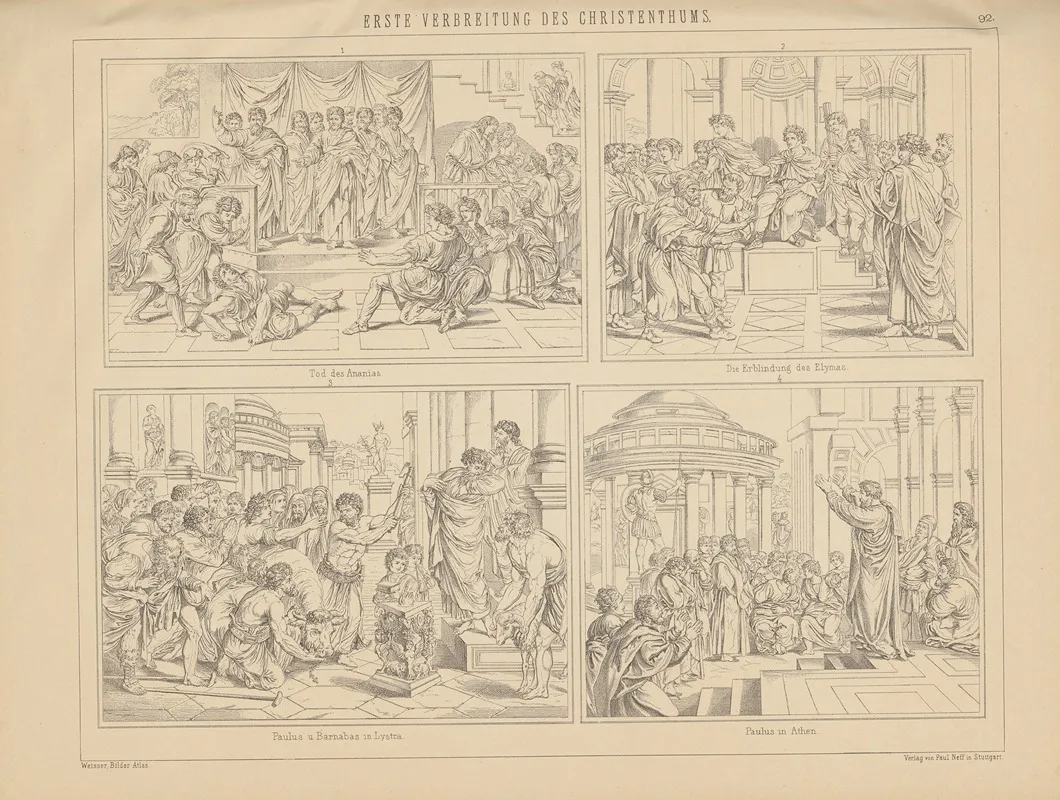 Bilder Atlas Zur Weltgeschichte Pl 091 Wall Art by Ludwig Weisser - High-Resolution Digital Print