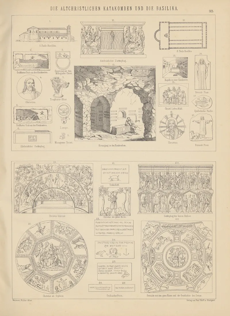 Bilder Atlas Zur Weltgeschichte Pl 092 Wall Art by Ludwig Weisser - High-Resolution Digital Print