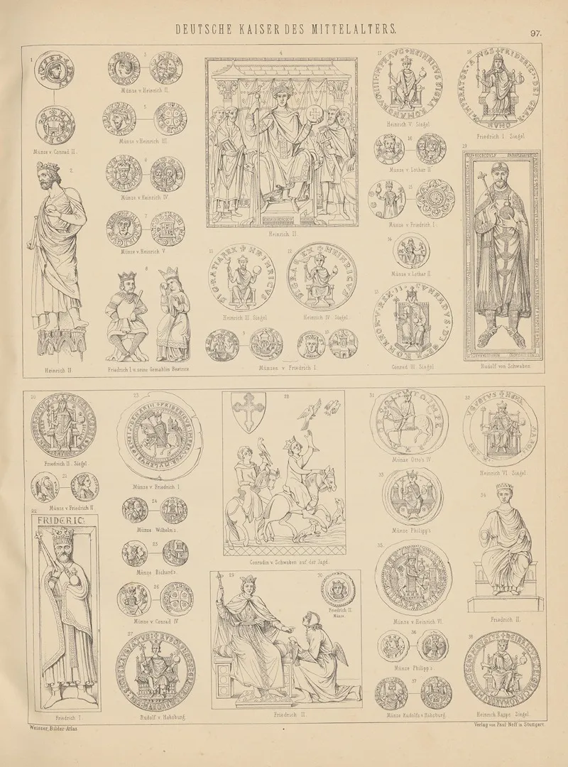 Bilder Atlas Zur Weltgeschichte Pl 096 Wall Art by Ludwig Weisser - High-Resolution Digital Print