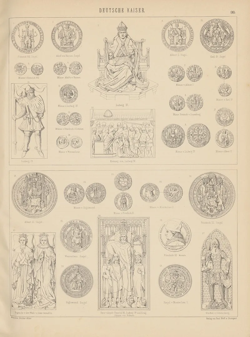 Bilder Atlas Zur Weltgeschichte Pl 097 Wall Art by Ludwig Weisser - High-Resolution Digital Print