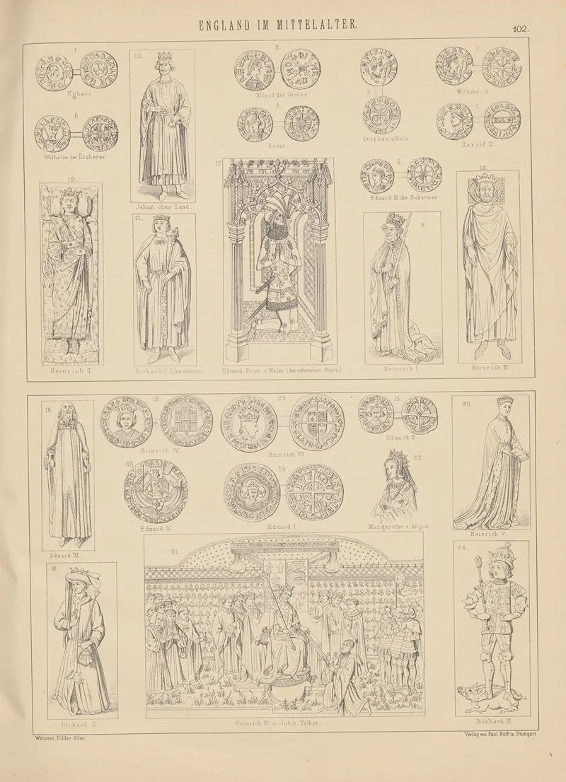 Bilder Atlas Zur Weltgeschichte Pl 101 Wall Art by Ludwig Weisser - High-Resolution Digital Print