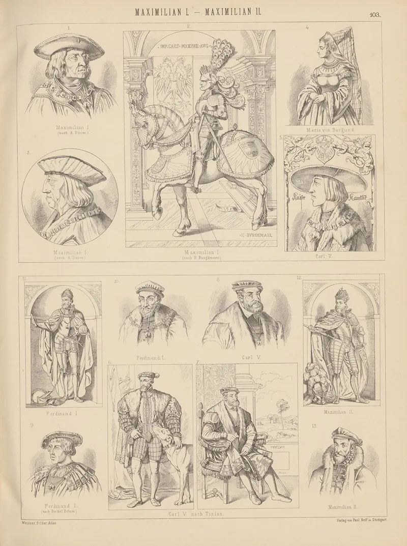 Bilder Atlas Zur Weltgeschichte Pl 102 Wall Art by Ludwig Weisser - High-Resolution Digital Print
