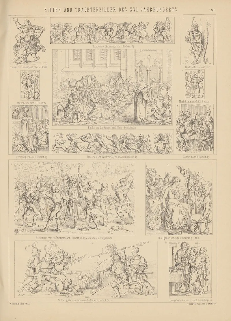 Bilder Atlas Zur Weltgeschichte Pl 112 Wall Art by Ludwig Weisser - High-Resolution Digital Print