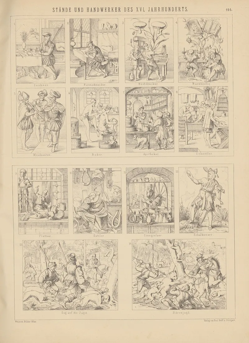 Bilder Atlas Zur Weltgeschichte Pl 113 Wall Art by Ludwig Weisser - High-Resolution Digital Print