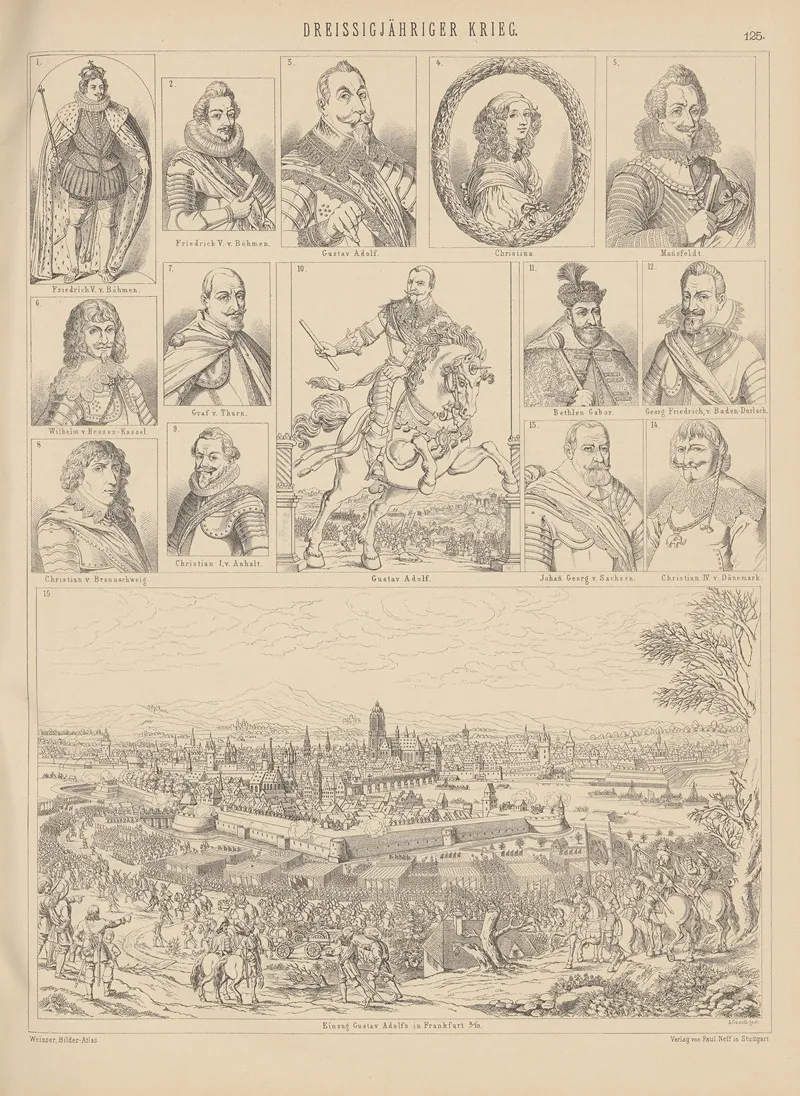 Bilder Atlas Zur Weltgeschichte Pl 124 Wall Art by Ludwig Weisser - High-Resolution Digital Print