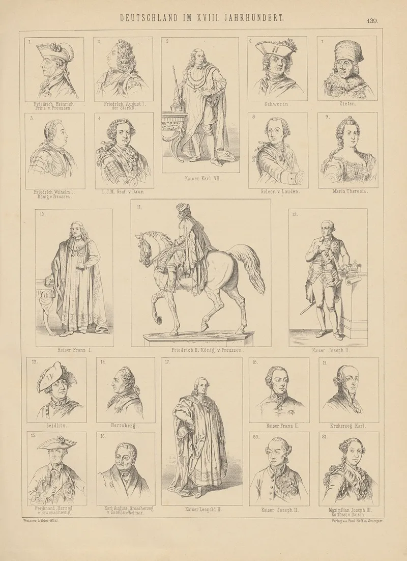Bilder Atlas Zur Weltgeschichte Pl 138 Wall Art by Ludwig Weisser - High-Resolution Digital Print